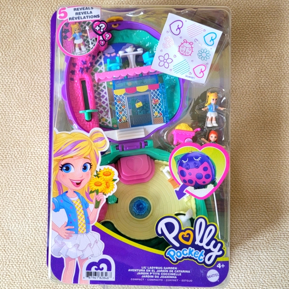 Polly Pocket Lil' Ladybug Garden Compact, Brand New